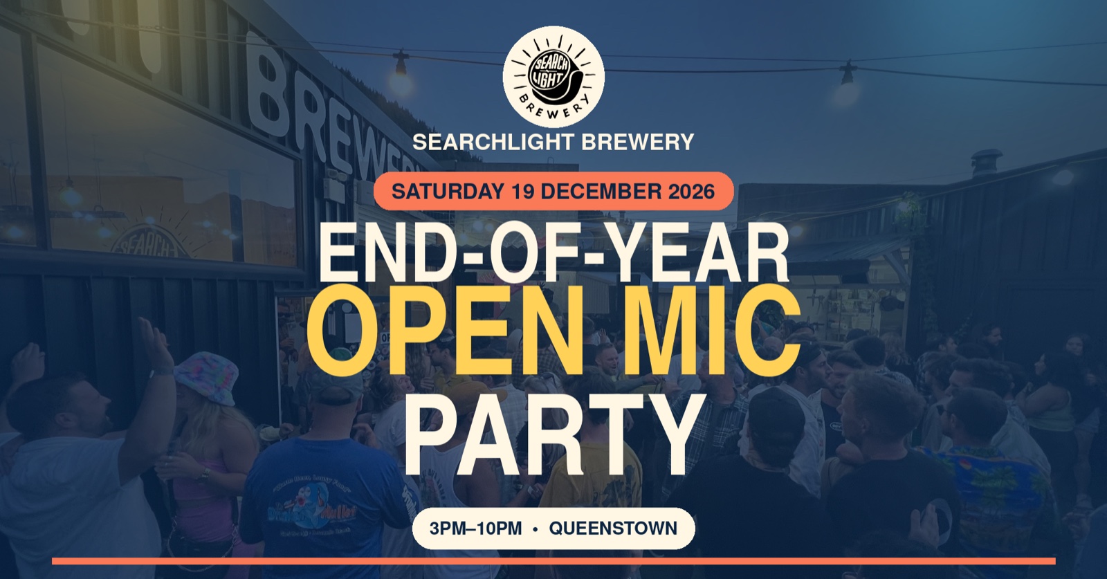 End-of-Year Open Mic Party event poster