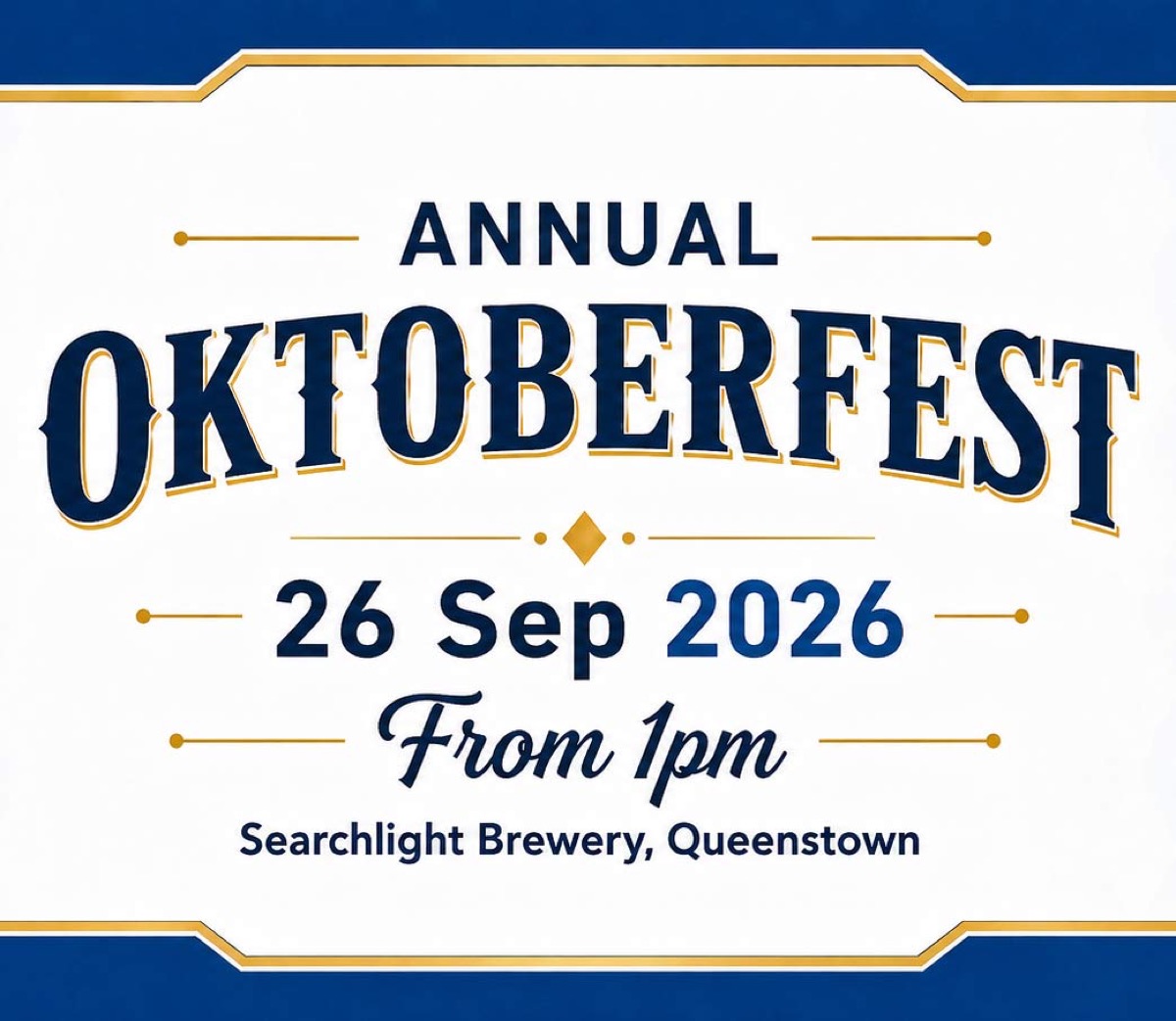 Annual Oktoberfest event poster